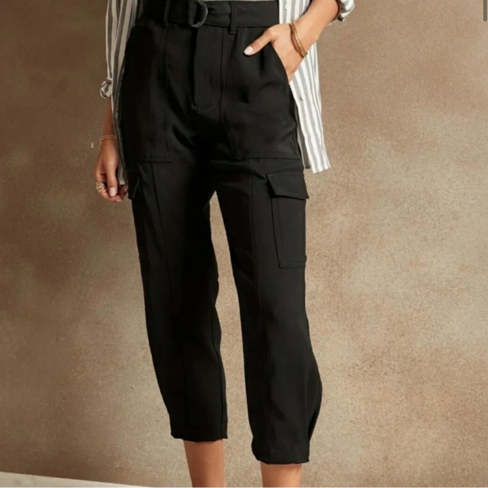 NWT Banana Republic Black Cargo Pants